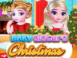 juegos de vestir a barbie y sus hermanas en navidad